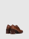 Sapatos com Apliques em Castanho